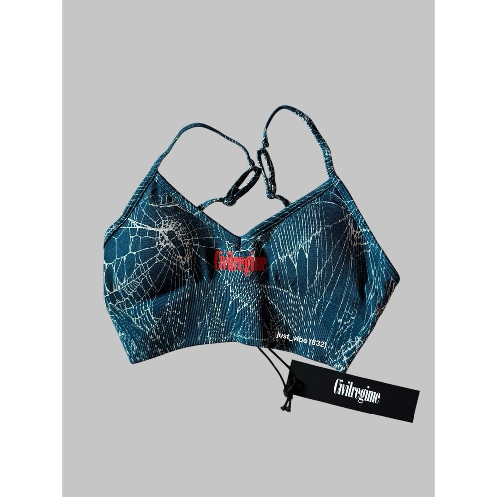 Civil Regime Caught In The Webs Kelly Seamless Sports Bra Women’s XSmall NWT